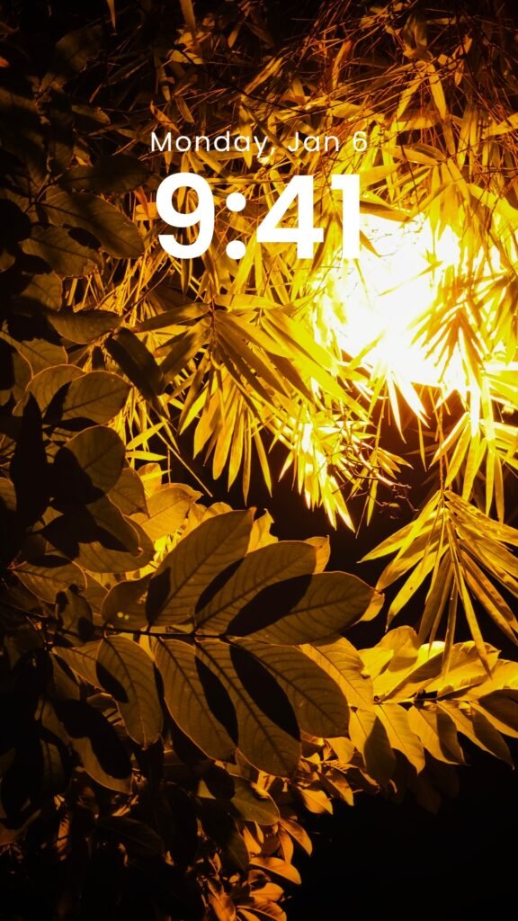 Golden Canopy - Original Nature Phone Wallpaper
