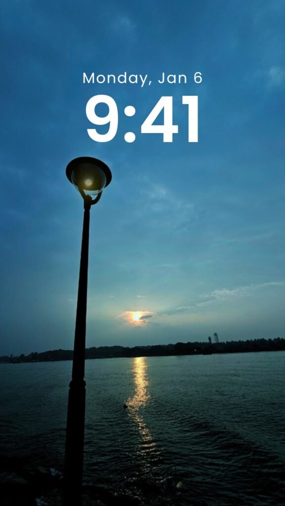 Guiding Light - Original Sunset Phone Wallpaper