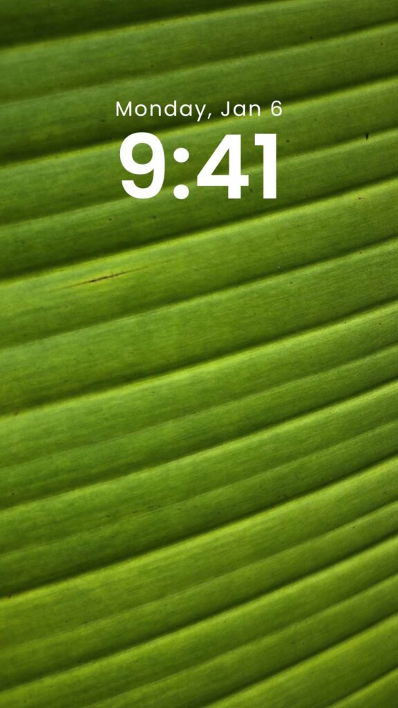 Leafscape - Original Green Leaf Texture Phone Wallpaper