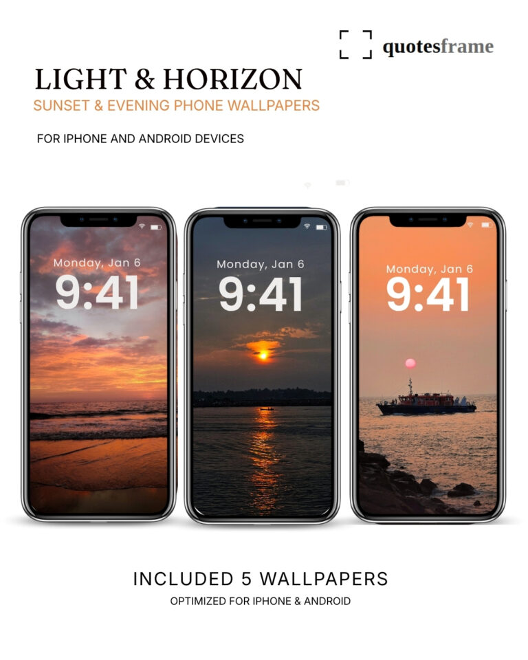 Light & Horizon - Sunset & Evening Phone Wallpapers