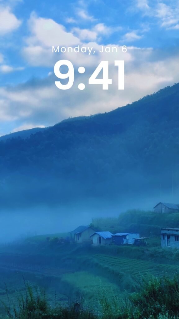 Misty Dawn - Original Landscape Phone Wallpaper