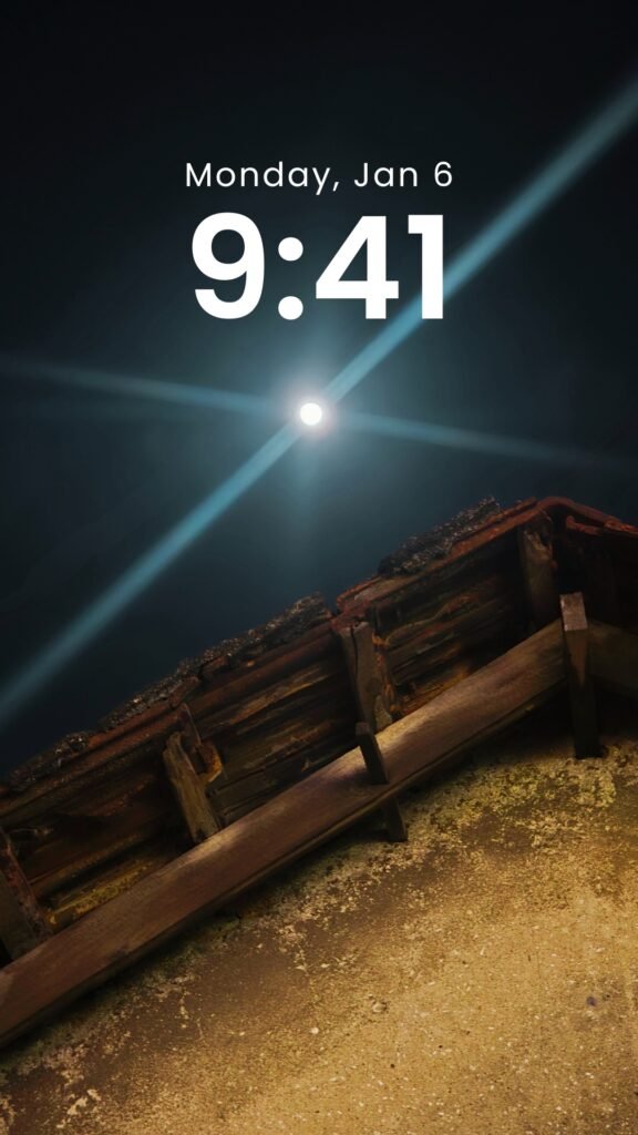 Under the Moonlight - Original Night Sky Phone Wallpaper