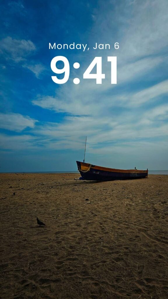 Drift in Silence - Premium Beach Phone Wallpaper